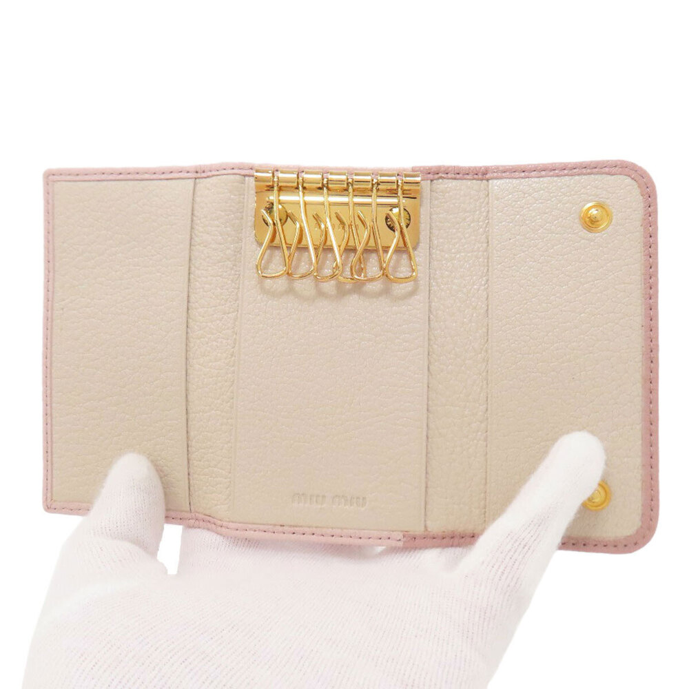 Miu Miu Ribbon Key Case Wallet Leather - Picture 4 of 11
